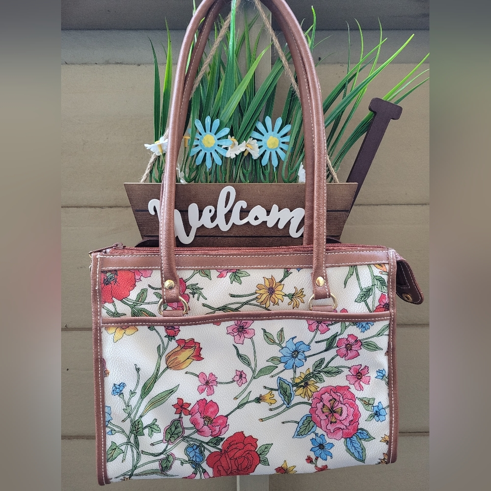 MARCO AVANE floral print strap purse
